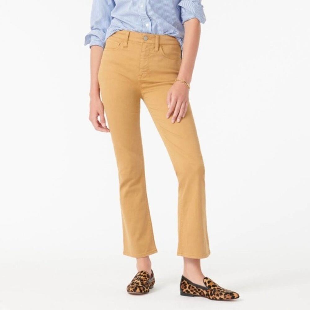 J. Crew 9” Billie Demi Boot Crop Brown Women’s 32T High Rise Western Neutral‎